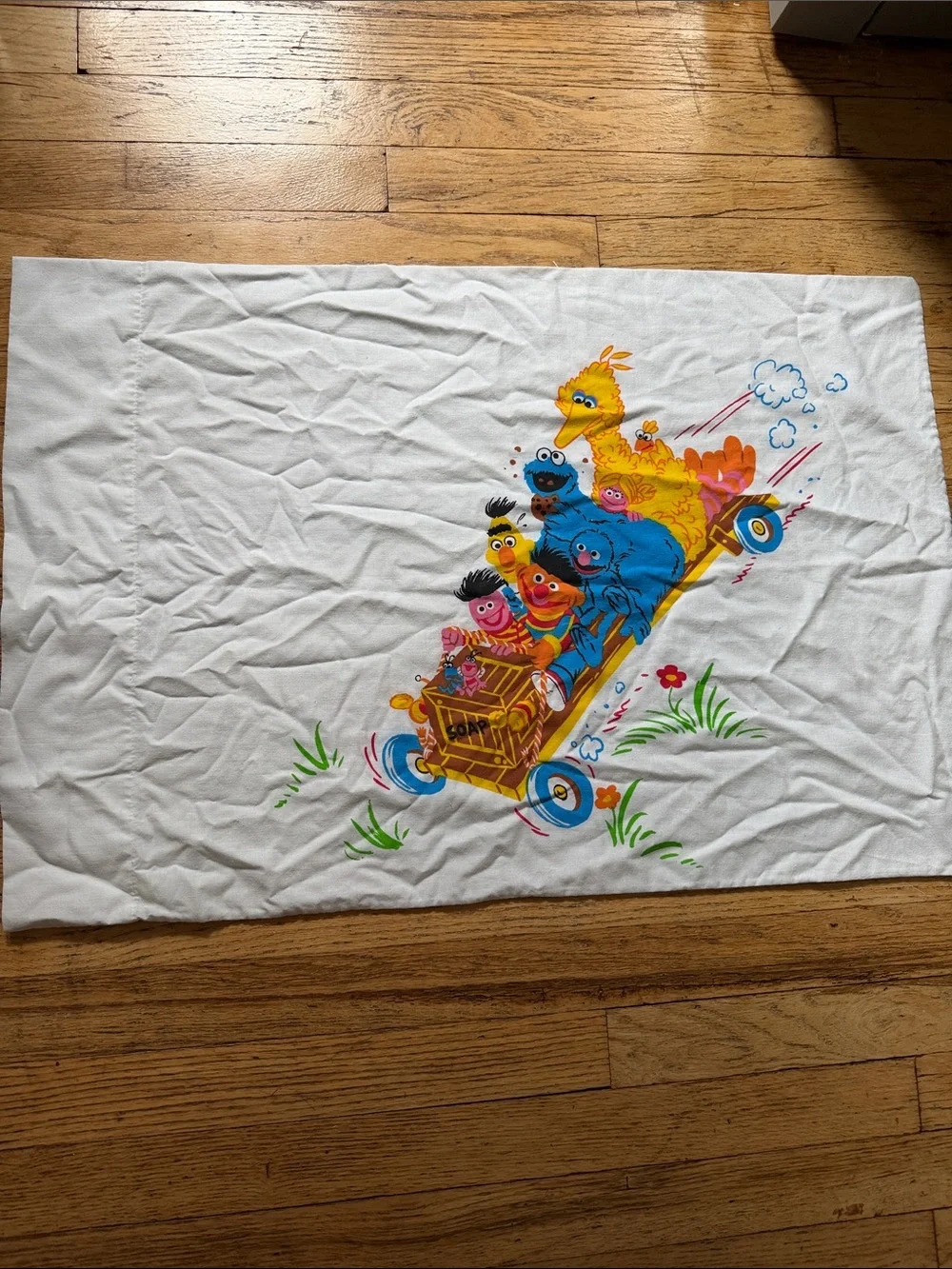 Vintage Sesame Street Character Pillowcase